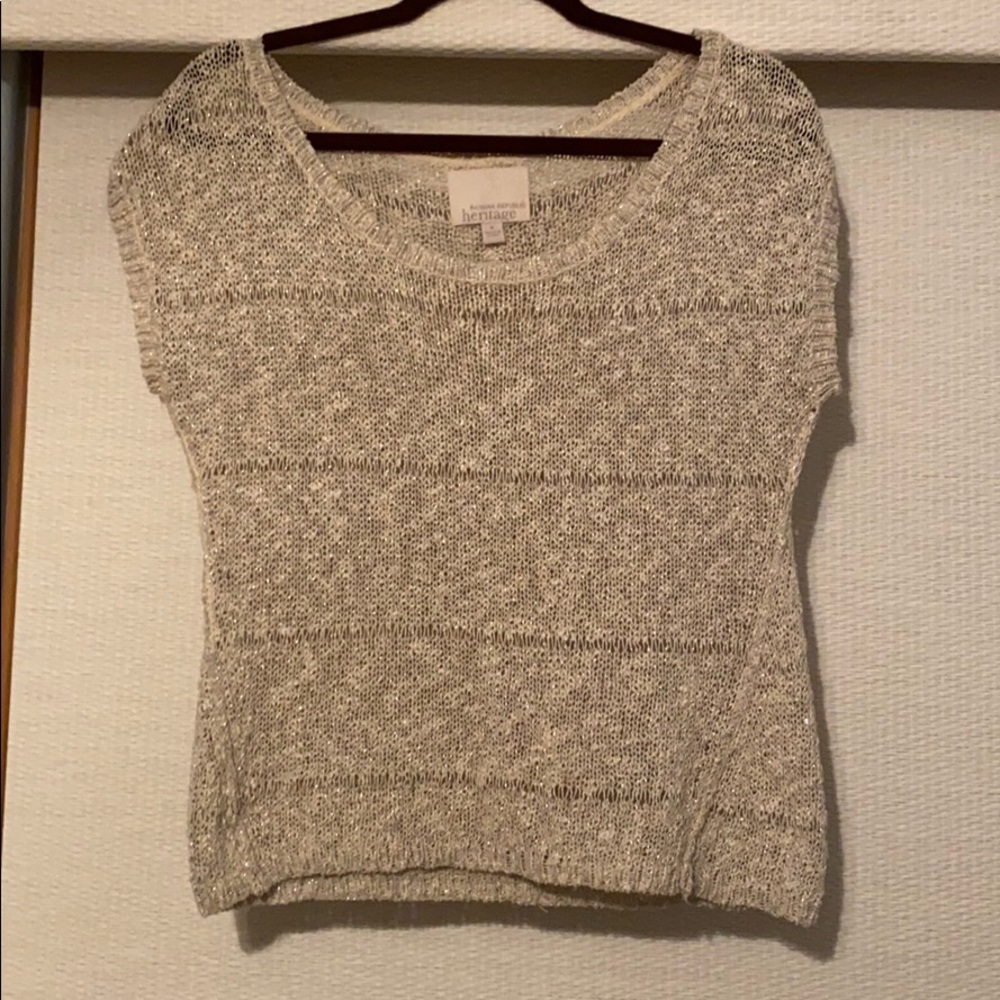 Banana Republic Sleeveless Taupe Sweater